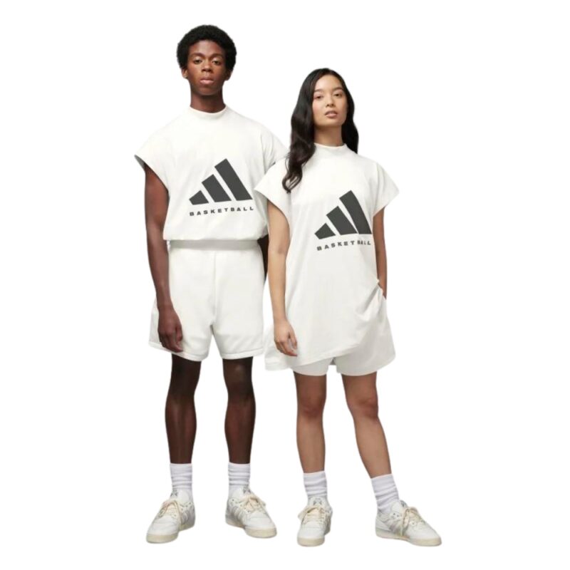 Adidas Basketball Sleeveless Tee – Cloud White