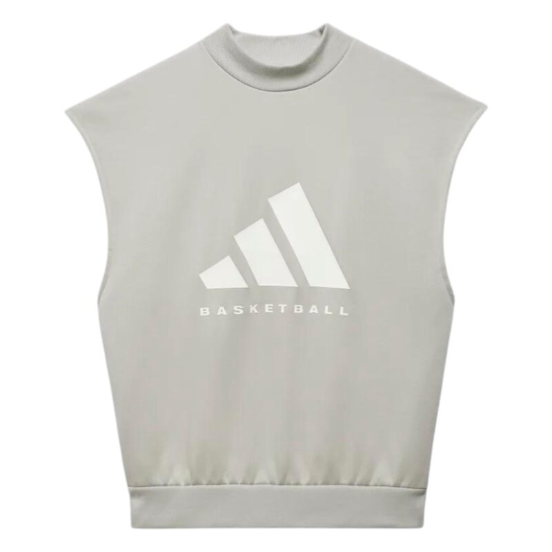 Adidas Basketball Sleeveless Tee – Metal Grey