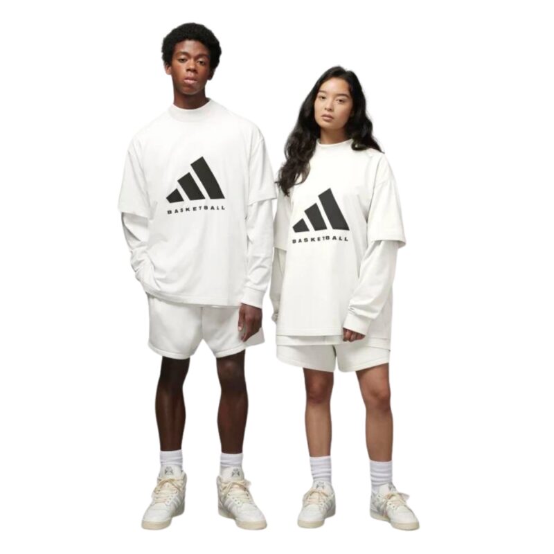 Adidas Basketball Tee – Cloud White