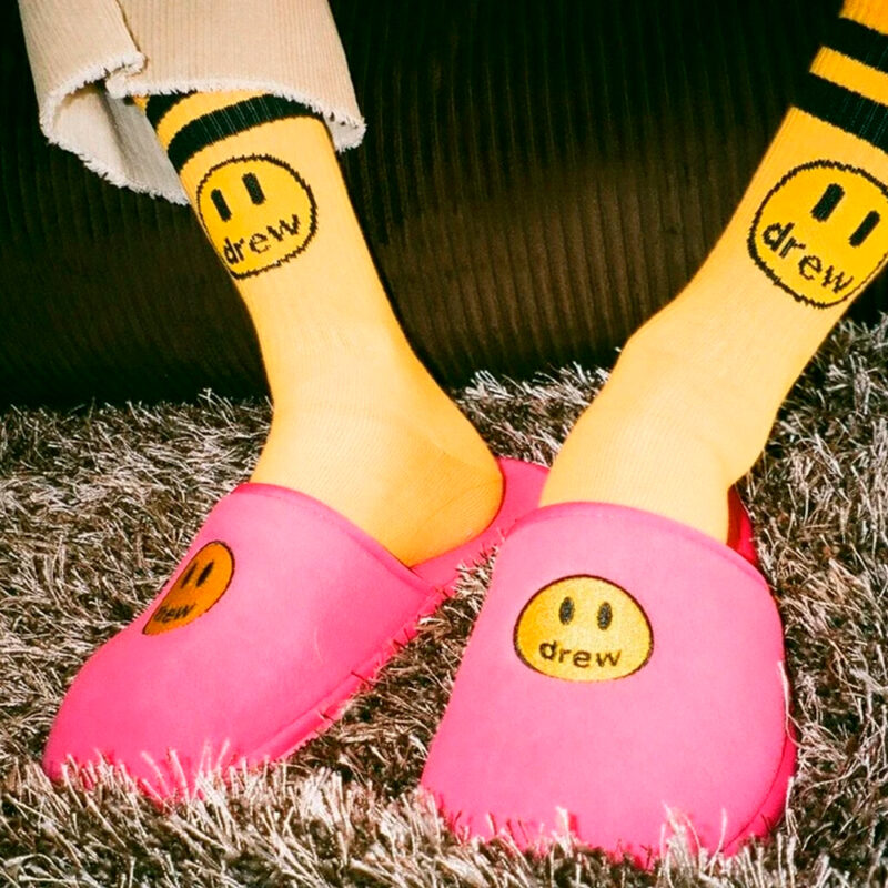 Drew House Mascot Socks – Golden Yellow