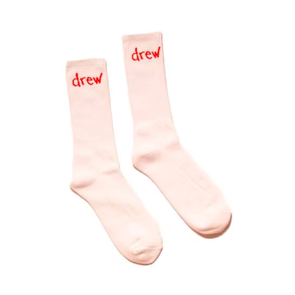 Drew House Scribble Socks – White