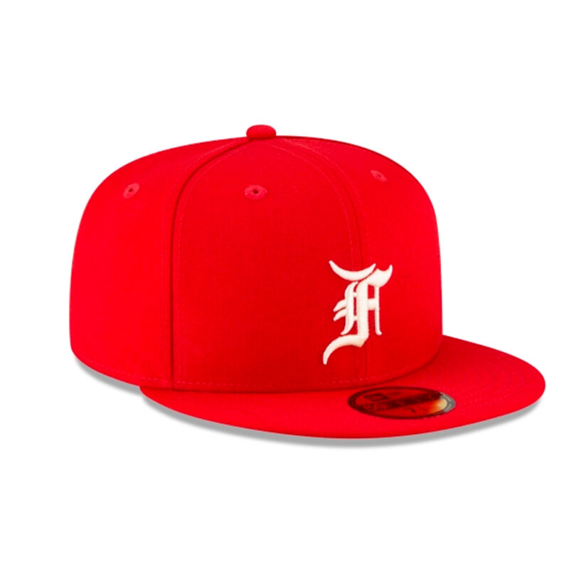Fear of God Essentials New Era Fitted Cap – Red