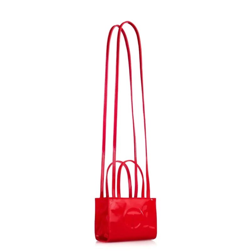 Telfar Small Shopping Bag - Red Patent