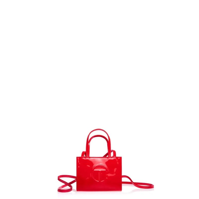 Telfar Small Shopping Bag - Red Patent