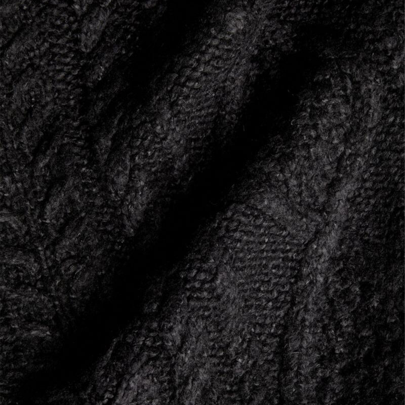 Fear Of God Essentials Cable Knit Hoodie Jet Black (2)