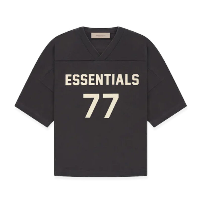 Fear Of God Essentials Football 77 T-Shirt Iron Black