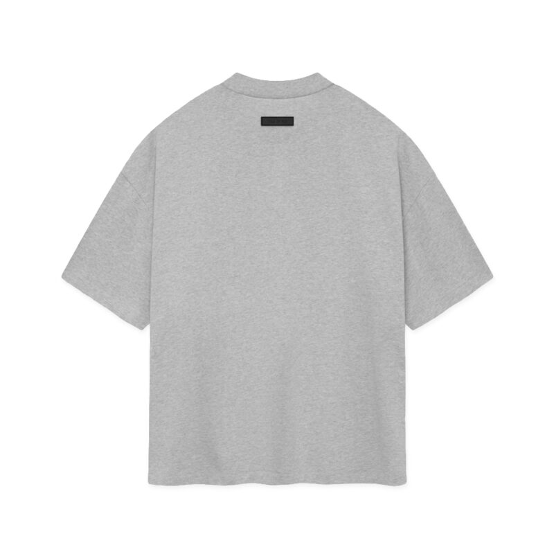 Fear Of God Essentials Heavy Crewneck Tee Light Heather Grey (2)