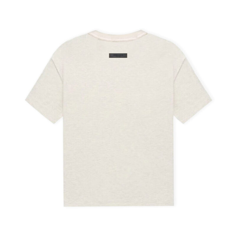 Fear of God Essentials Logo T-Shirt – Heather Light Oatmeal (2)