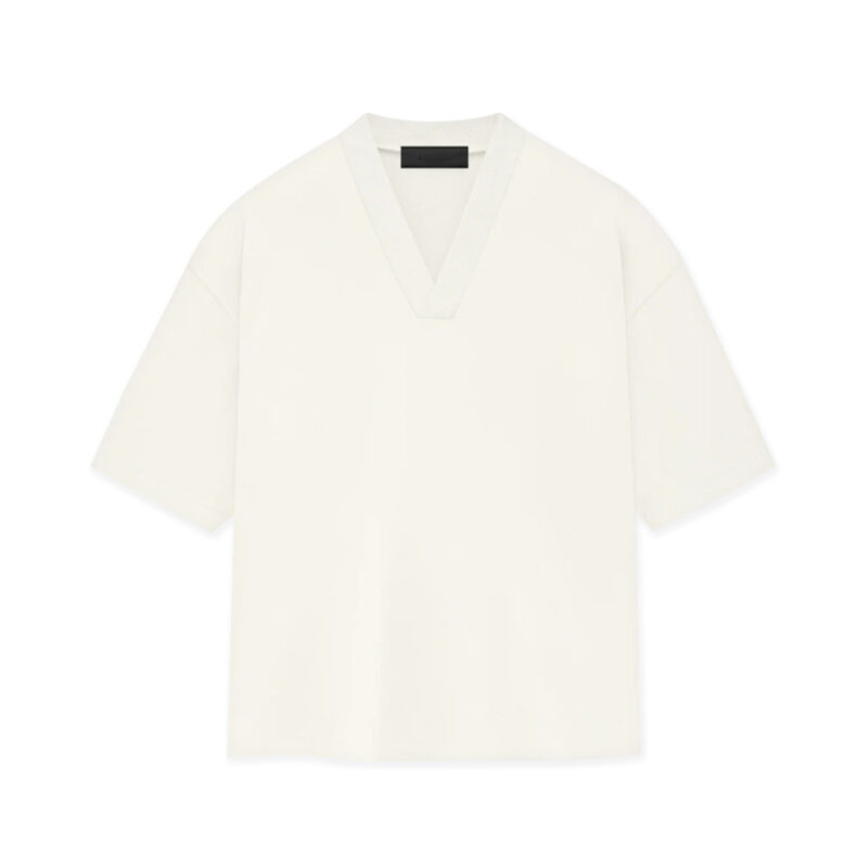 Fear of God Essentials V-Neck Tee Cloud Dancer (2)