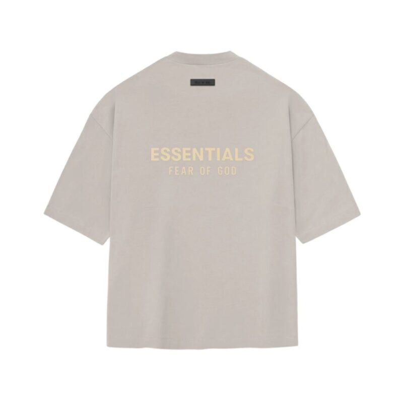 Fear of God Essentials V-Neck Tee Silver Cloud